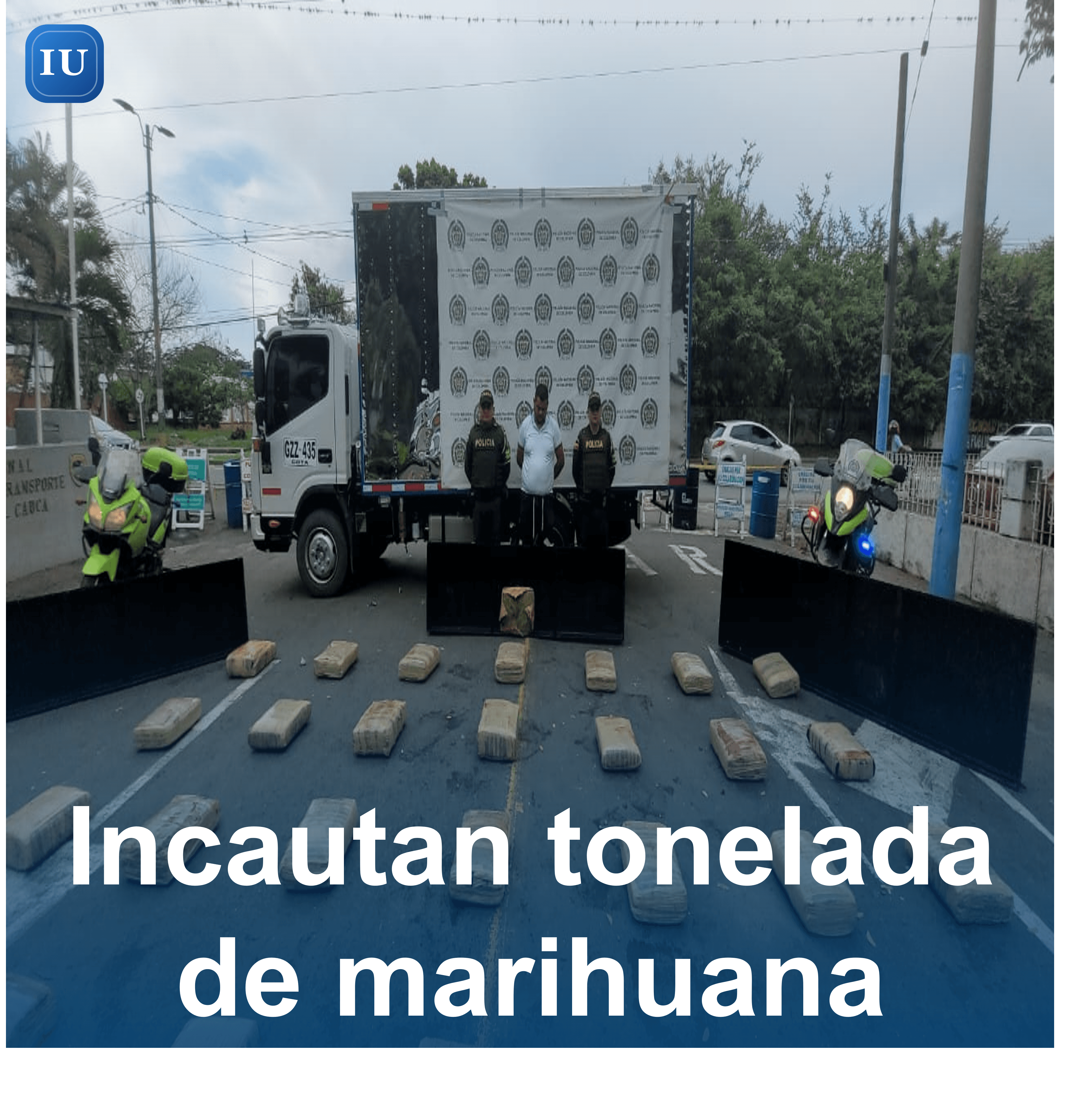 Incautan tonelada de marihuana